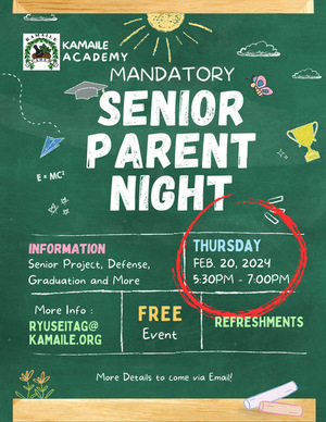 Mandatory Senior Parent Night
